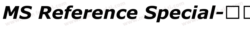 MS Reference Special字体转换